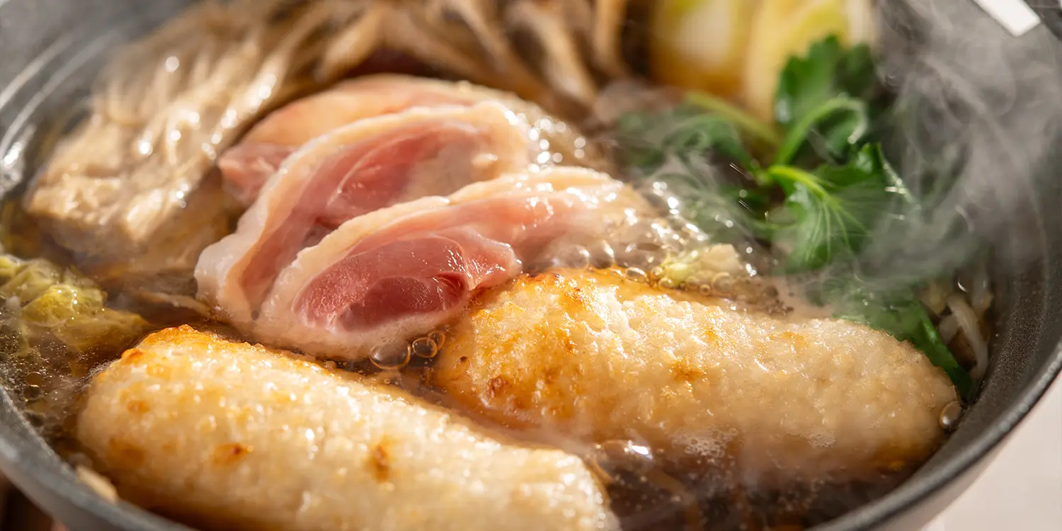 季節の会席_鍋物_きりたんぽ鍋