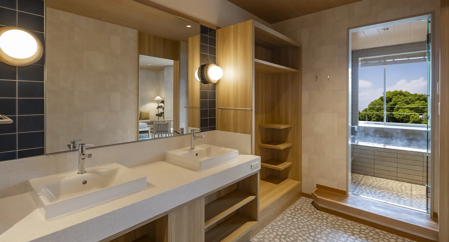 デラックスルーム（温泉半露天風呂付）