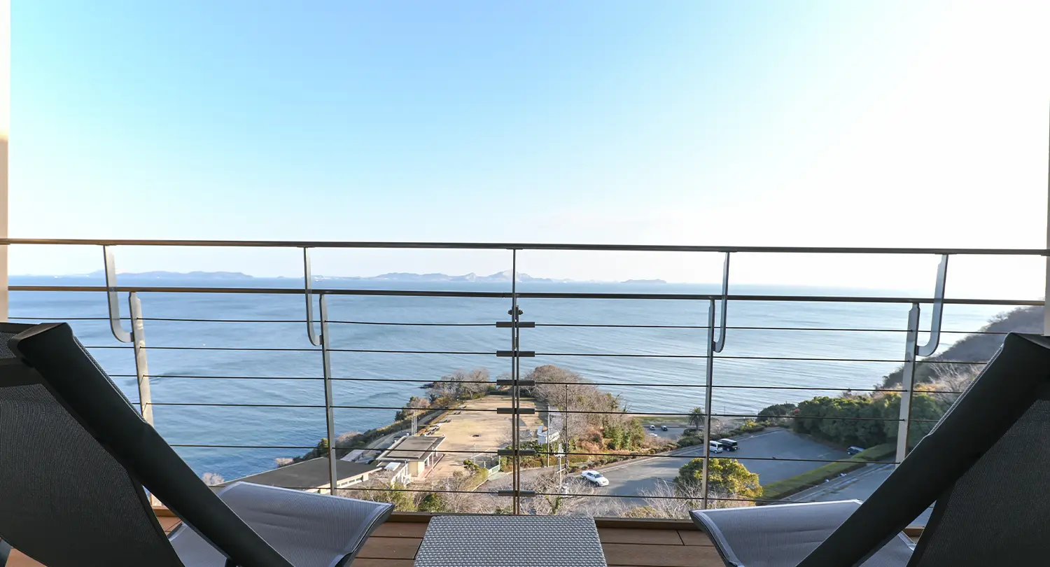【オーシャンビュー】最上階スーペリアツイン（ウッドデッキ・シャワーブース付）
