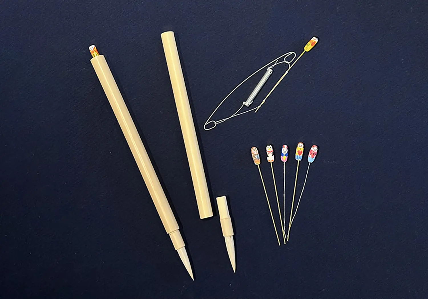 有馬温泉の伝統工芸品「有馬人形筆(からくり筆)」のワークショップ