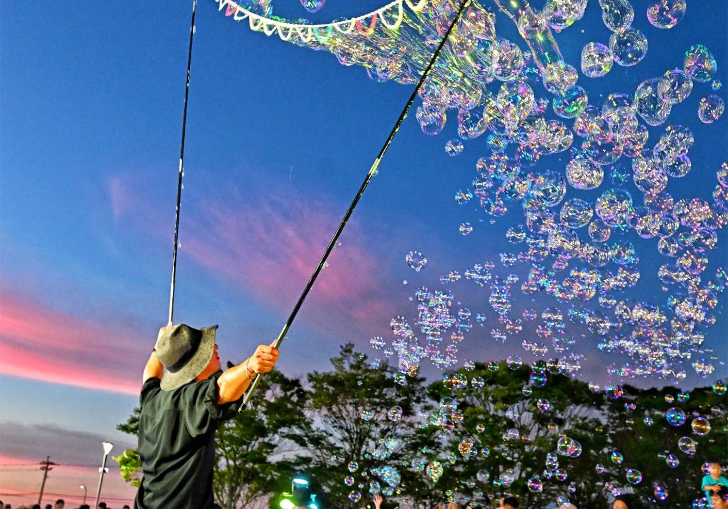 サンセット＆ナイトバブルショー