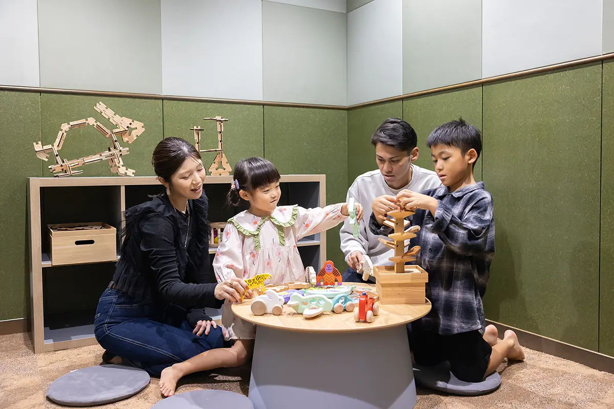 小さなお子様も楽しめる4つのお部屋