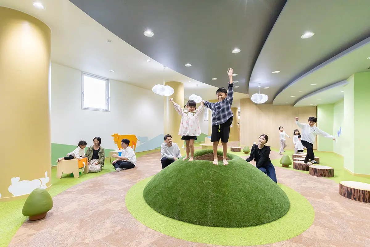 阿蘇の草原をモチーフにしたお部屋