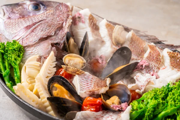 桜鯛のアクアパッツァ