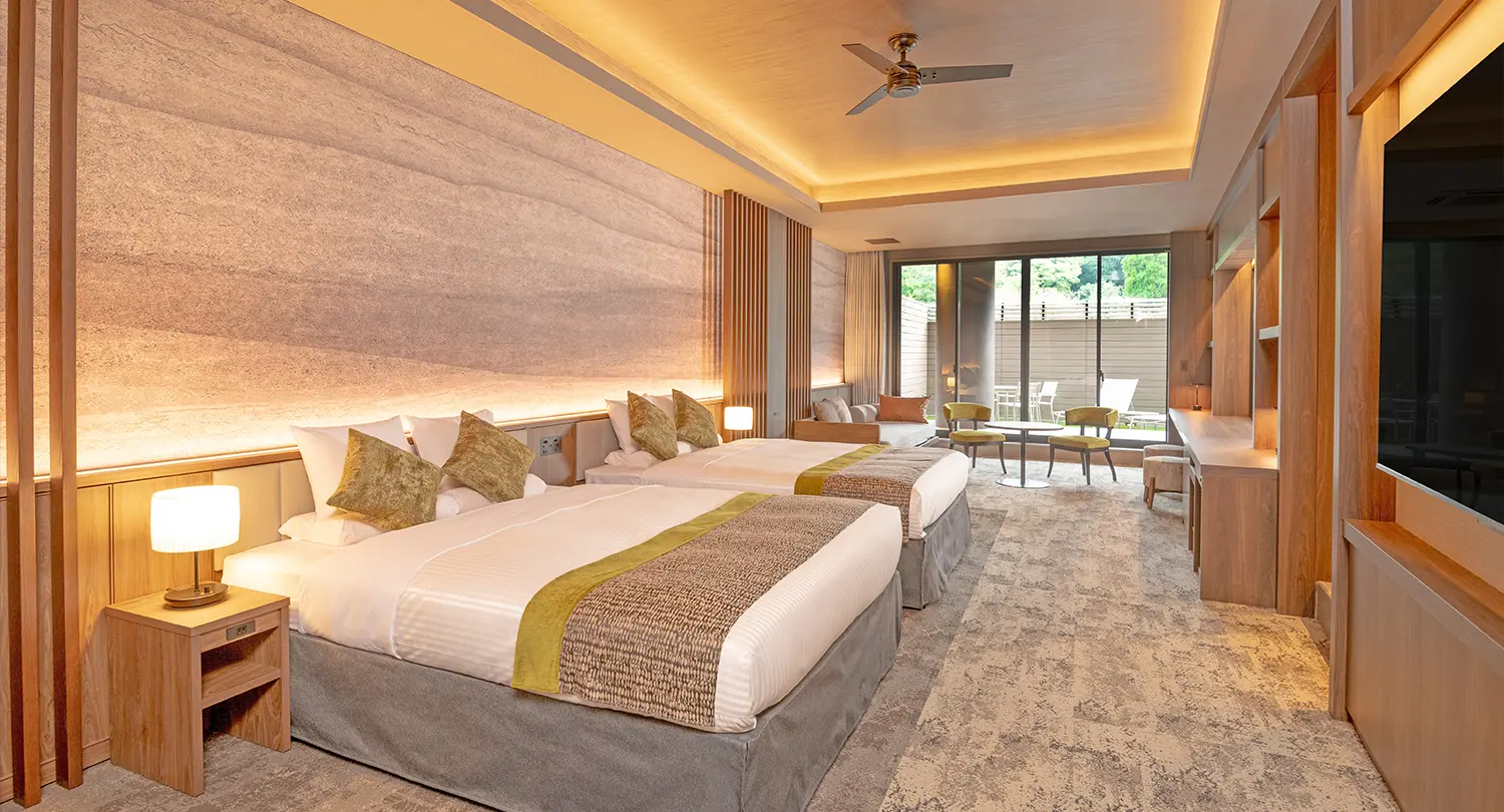 露天風呂付デラックスルーム（サウナ付）