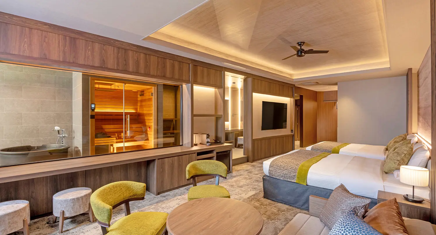 露天風呂付デラックスルーム（サウナ付）