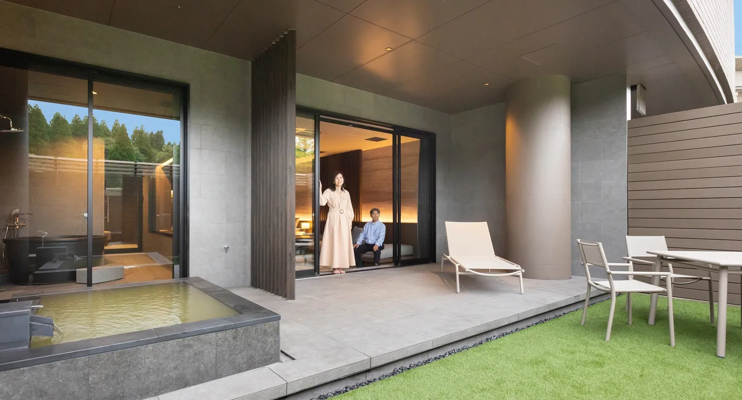 露天風呂付デラックスルーム（サウナ付）