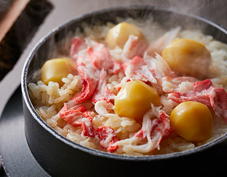 Crab and Chestnut Rice Pot