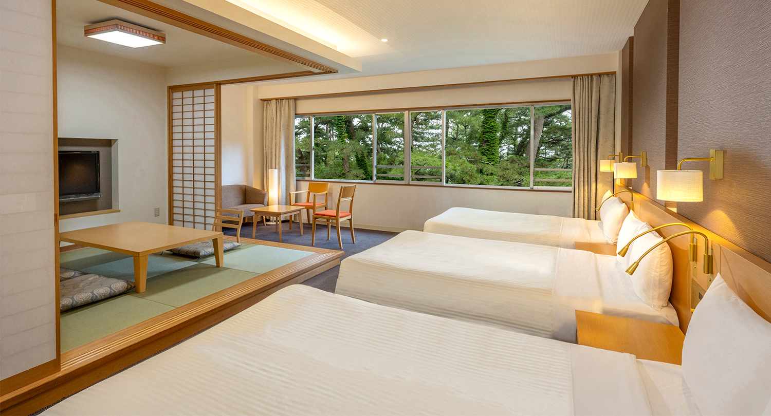 Comfort mixed Japanese and Western room(2 beds) (3 beds)