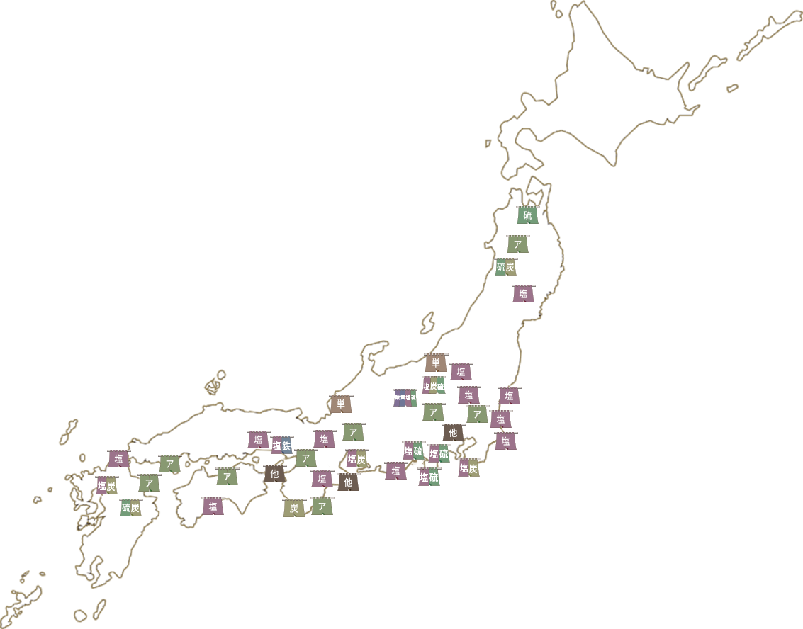Onsen map