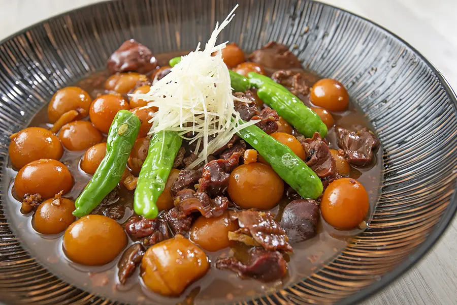 山梨県郷土料理 鳥もつ煮