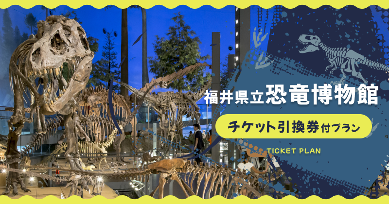 福井県立恐竜博物館チケット引換券付プラン