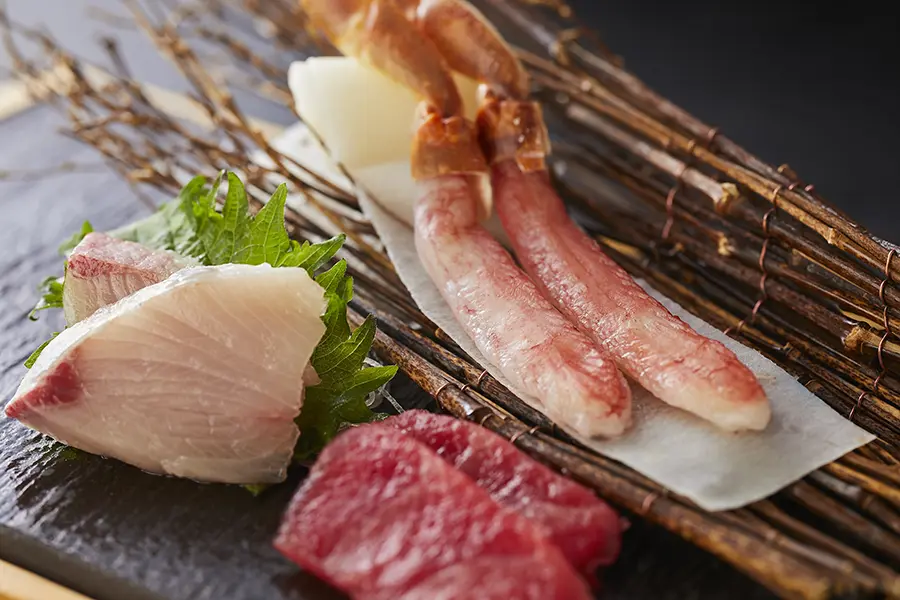 [Special Kaiseki] Enjoy at Fukui, crab samadi course summer