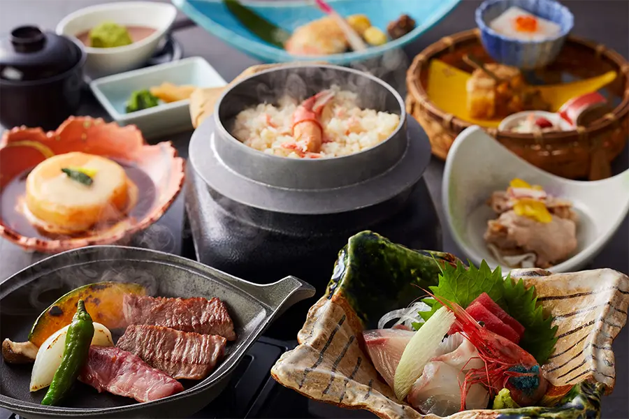 【土地の恵み会席】福井の海と山の幸を堪能する福コース1 冬