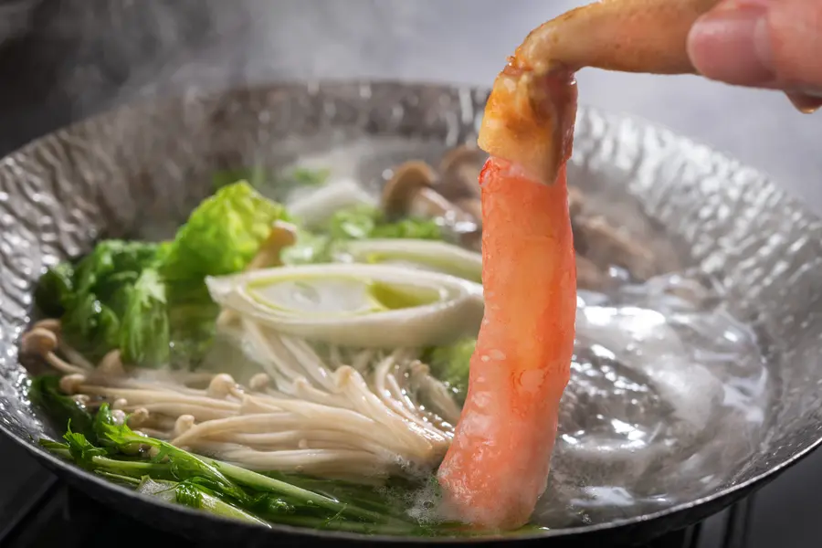 【極み会席】冬の味覚の王様「越前がに」ブランド蟹コース(冬) 台物 かにしゃぶ鍋