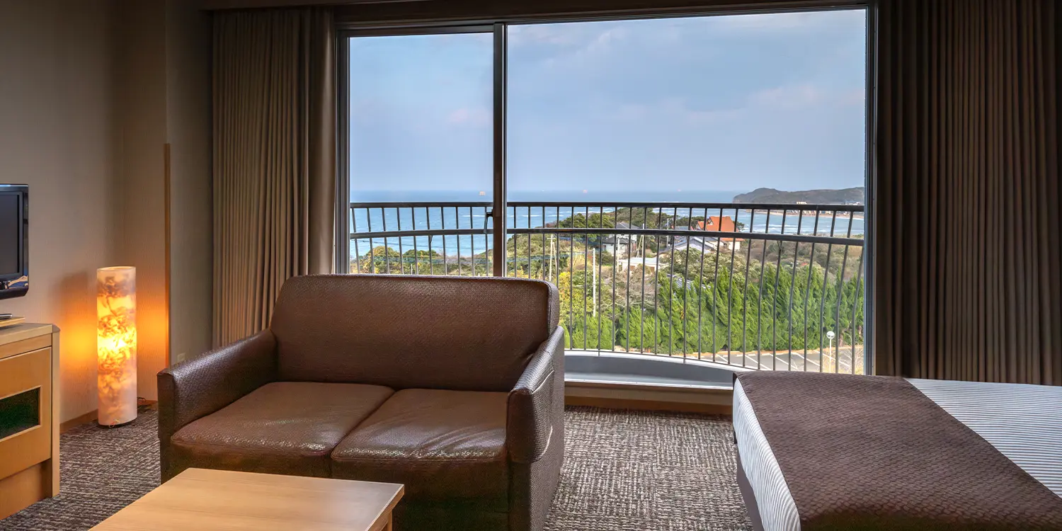 【オーシャンビュー】ツインルーム／28平米