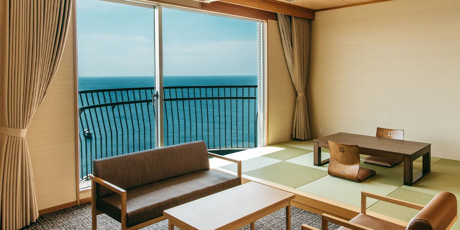 【オーシャンビュー】和洋室（バス付）／51平米