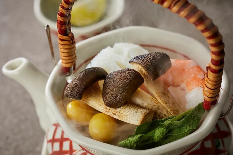 【土地の恵み会席】選べるメイン・近江牛すき焼き又は近江牛しゃぶしゃぶ