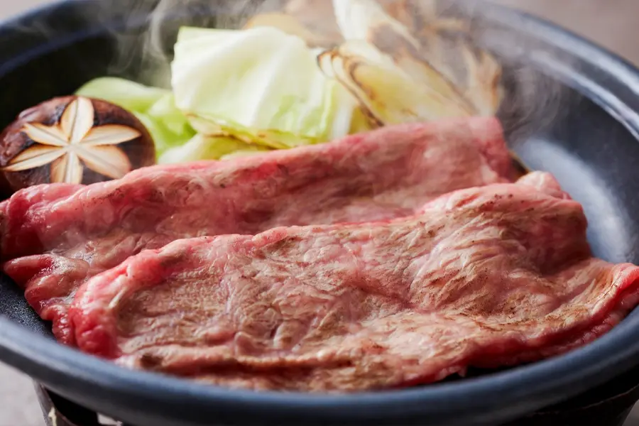 【土地の恵み会席】A5ランク近江牛を焼きしゃぶにてお楽しみいただける会席