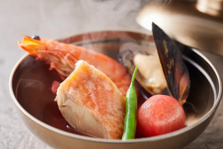 【土地の恵み会席】A5ランク近江牛を焼きしゃぶにてお楽しみいただける会席