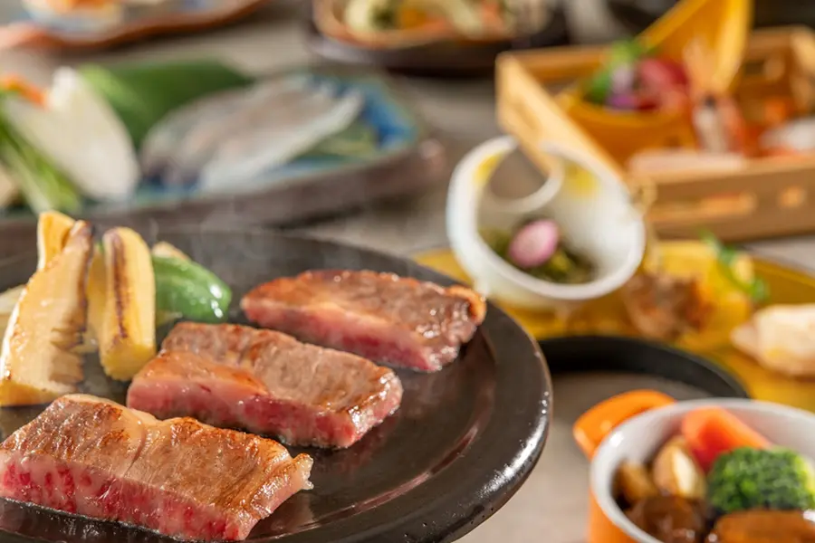 【特別会席・春】岩手が誇る「前沢牛」を石焼で いわて南牛・桜鯛など美食と季節食材を堪能