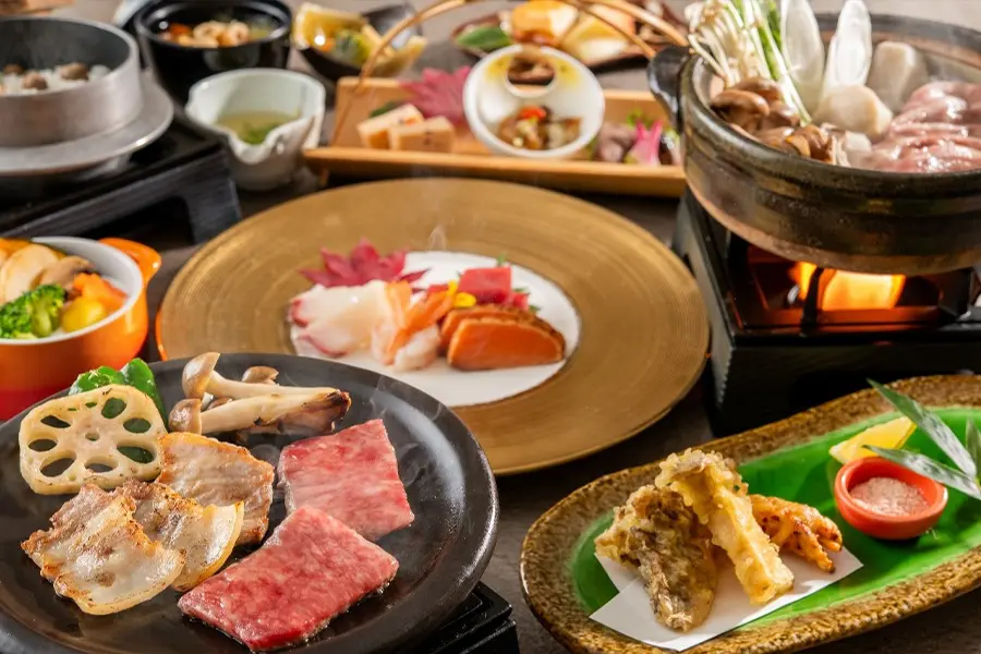 【土地の恵み会席】いわて南牛と白金豚！ブランド牛とブランド豚を楽しめる！！
