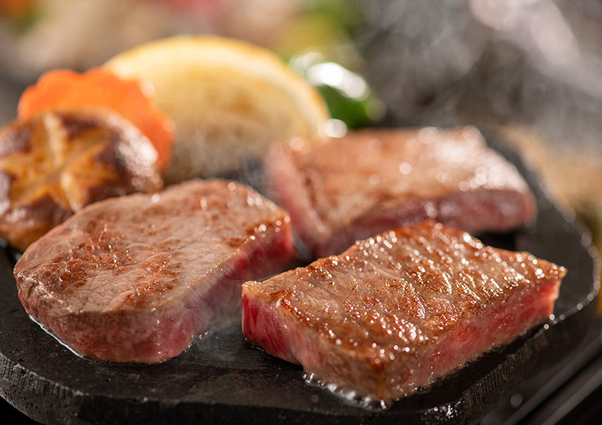 Special kaiseki beef tasting comparison