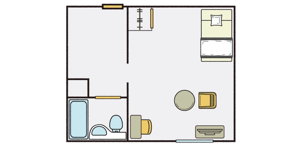 Western-Style Single Room With Bath
