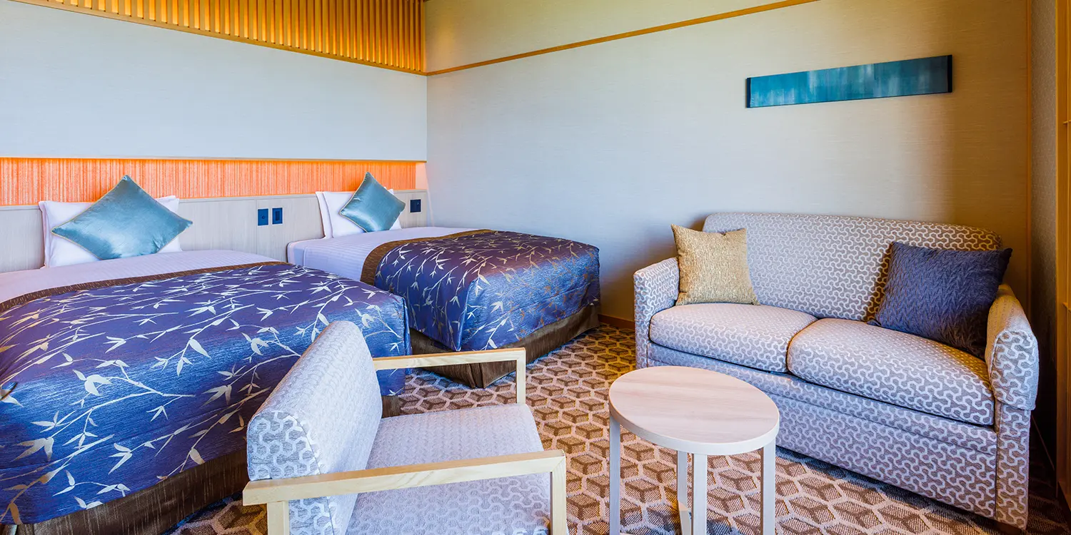 【オーシャンビュー】スーペリアツイン(シャワーブース付)