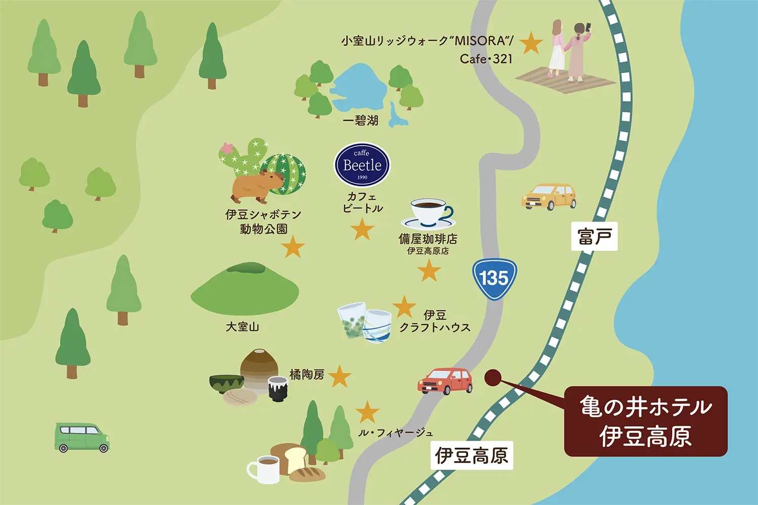 伊豆高原マップ