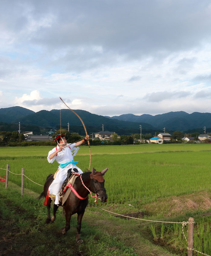 県指定文化財「吉保八幡のやぶさめ」2024年9月下旬