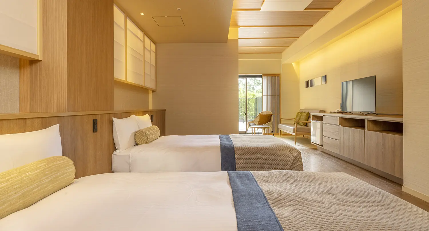 ドッグフレンドリールーム（露天風呂付ツインルーム）