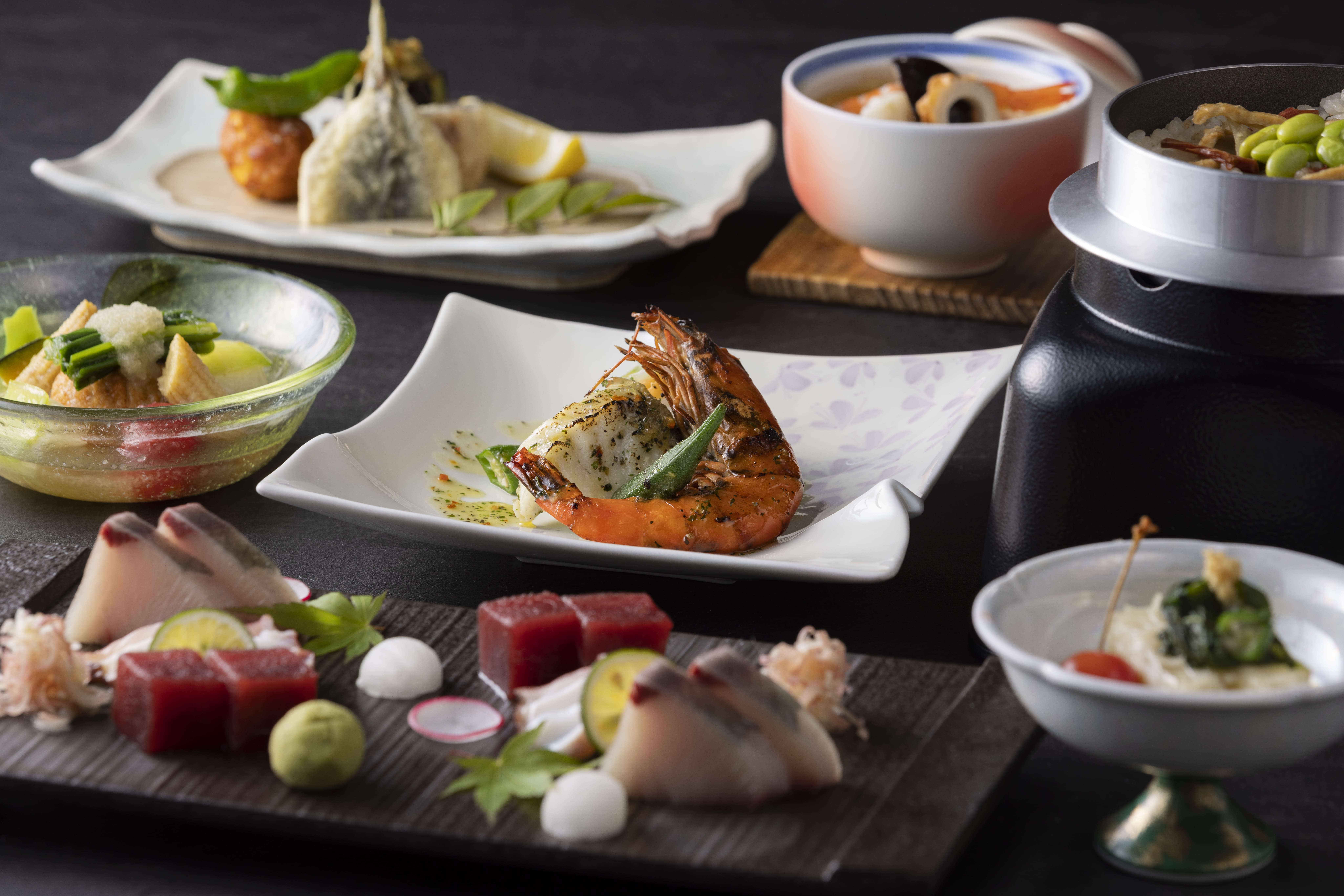 【當季懷石料理】品嚐來自瀨戶內的色彩繽紛的懷石料理食材