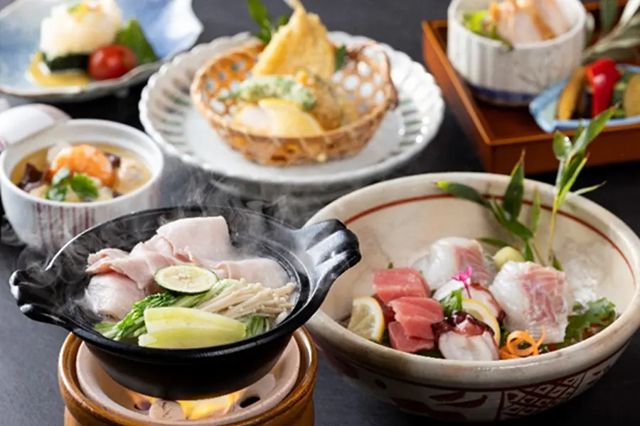 【當季懷石料理】品嚐來自瀨戶內的色彩繽紛的懷石料理食材