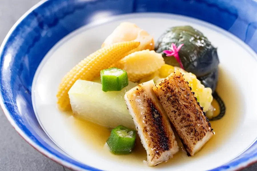 【大地之福懷石料理】品嚐贊岐的優質黑毛和牛“橄欖牛肉”