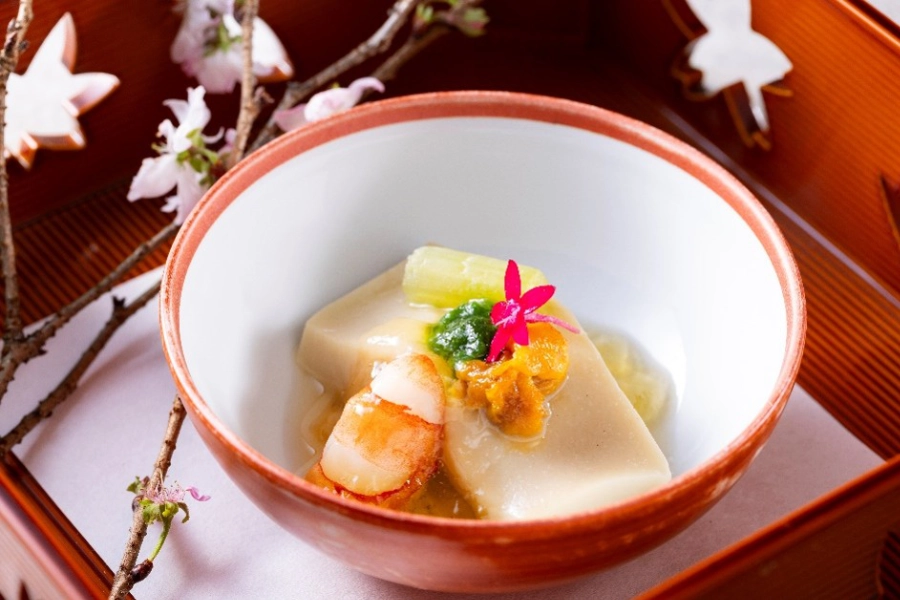 【土地の恵み会席】海の宝石「活あわび」の踊り焼き