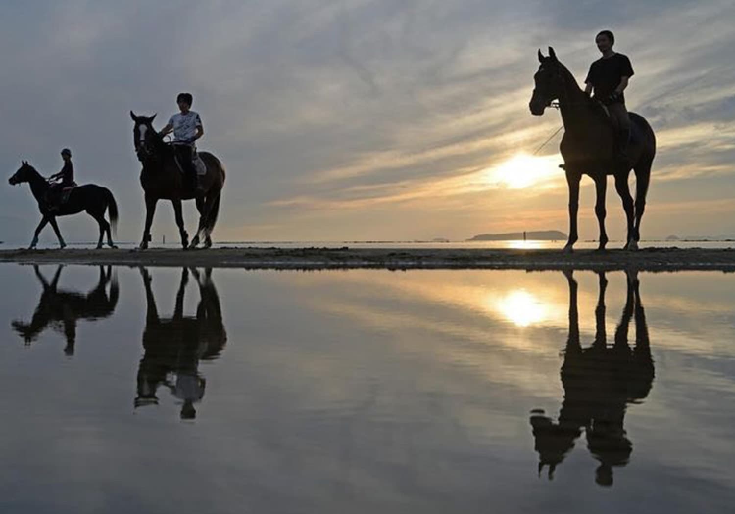 有明浜ホースパークで乗馬体験