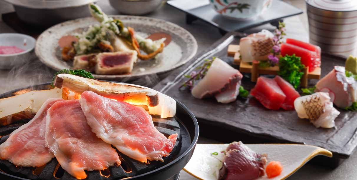Taste of Kishu to enjoy the seasonal delicacies of the mountains and seas 【Seasonal kaiseki】
