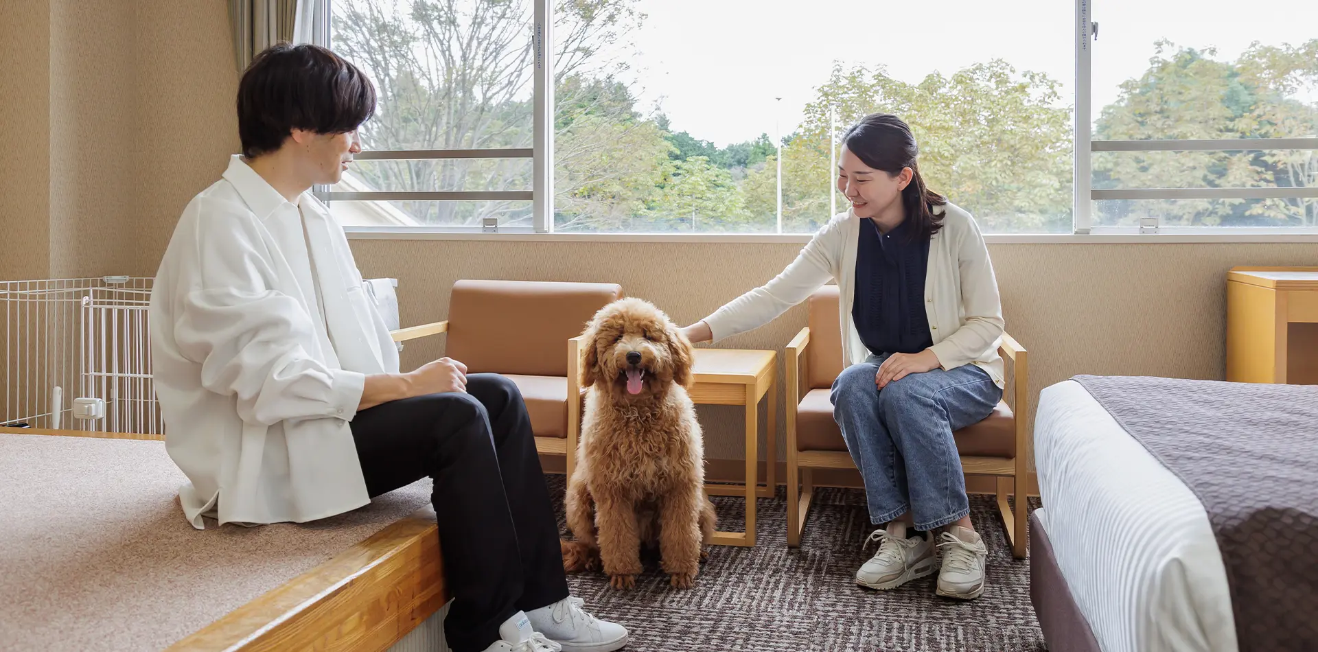 带着您的爱犬，在郁郁葱葱的自然环境中享受酒店住宿。