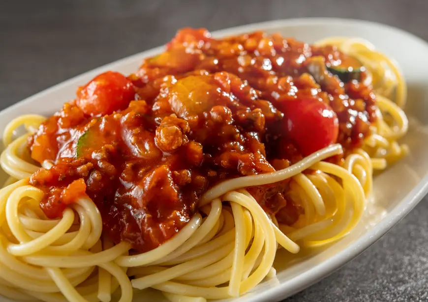 Tochigi Wagyu beef tomato sauce pasta