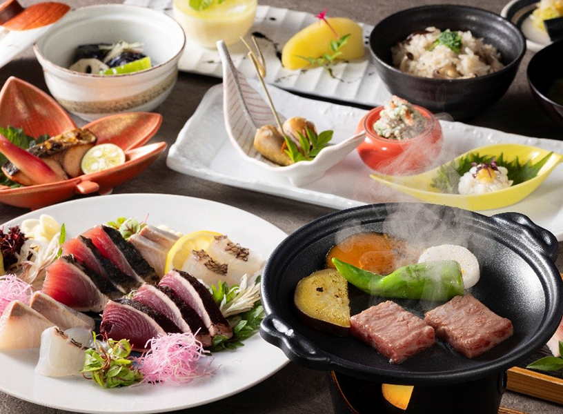 【土地の恵み会席】当館一押し！土佐の旬を味わうスタンダード秋会席
