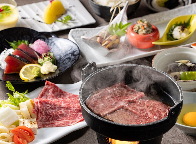 【土地の恵み会席】幻の四万十牛を贅沢に味わう牛鍋会席