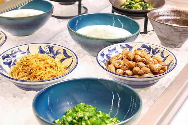 千葉納豆、落花生味噌などを使用した和惣菜