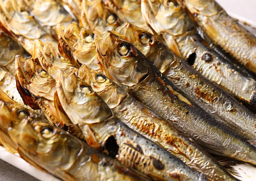 ウルメイワシの丸干し焼き