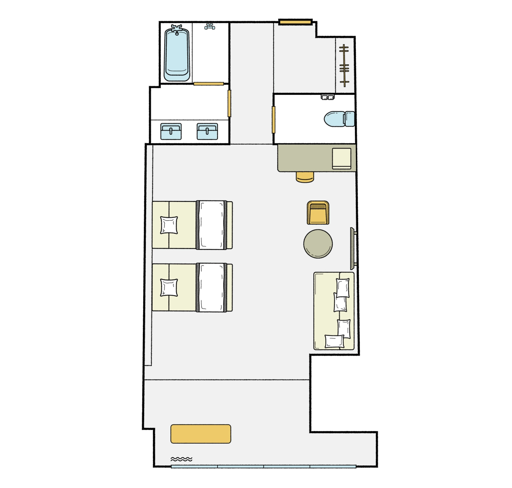 デラックスファミリー（バス付）