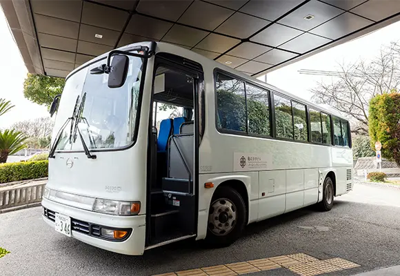 Early morning shuttle bus
