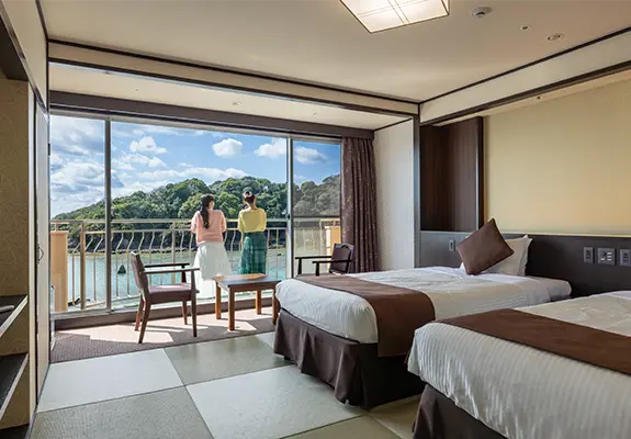 I stayed at Kamenoi Hotel Kumano Tanabe.