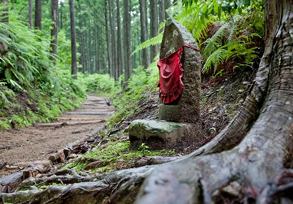 Walking along the Nakahechi route