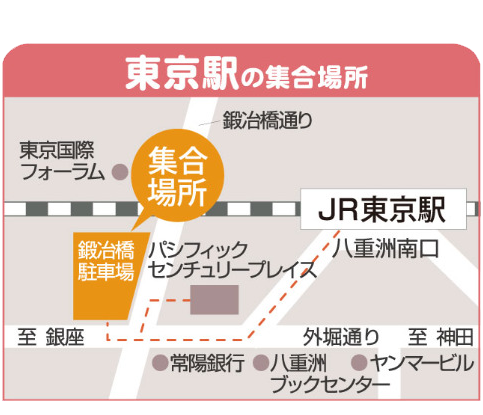 11月30日までの東京駅乗車場所