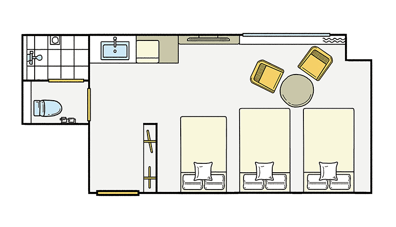 客室レイアウト